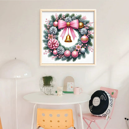 Bow Wreath - 14CT Counted Cross Stitch 40*40CM
