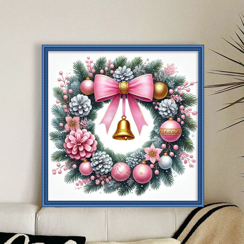 Bow Wreath - 14CT Counted Cross Stitch 40*40CM