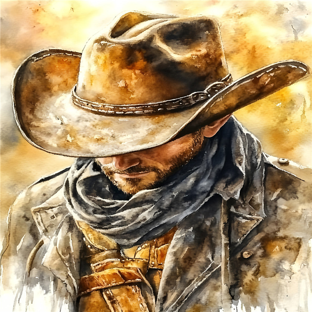 Cowboy - Full Round Drill Diamond Painting 30*40CM