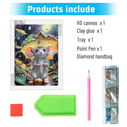 Forest Mouse - Special Shaped Drill Diamond Painting 30*40CM