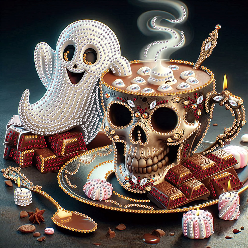 Halloween Ghost - Special Shaped Drill Diamond Painting 30*30CM