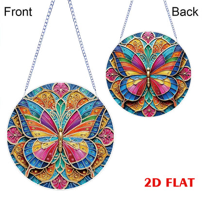 2D Flat DIY Butterfly Diamond Art Pendant Diamond Painting Set Home Wall Decor