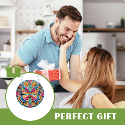 2D Flat DIY Butterfly Diamond Art Pendant Diamond Painting Set Home Wall Decor