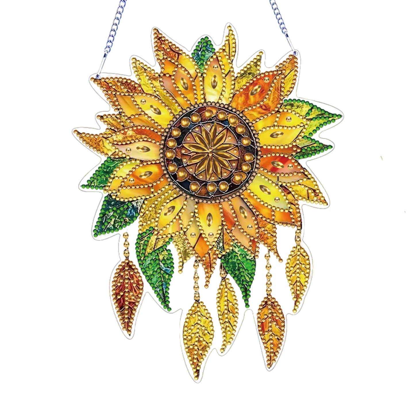 2D Flat DIY Sunflower Diamond Art Pendant Diamond Painting Set Home Wall Decor