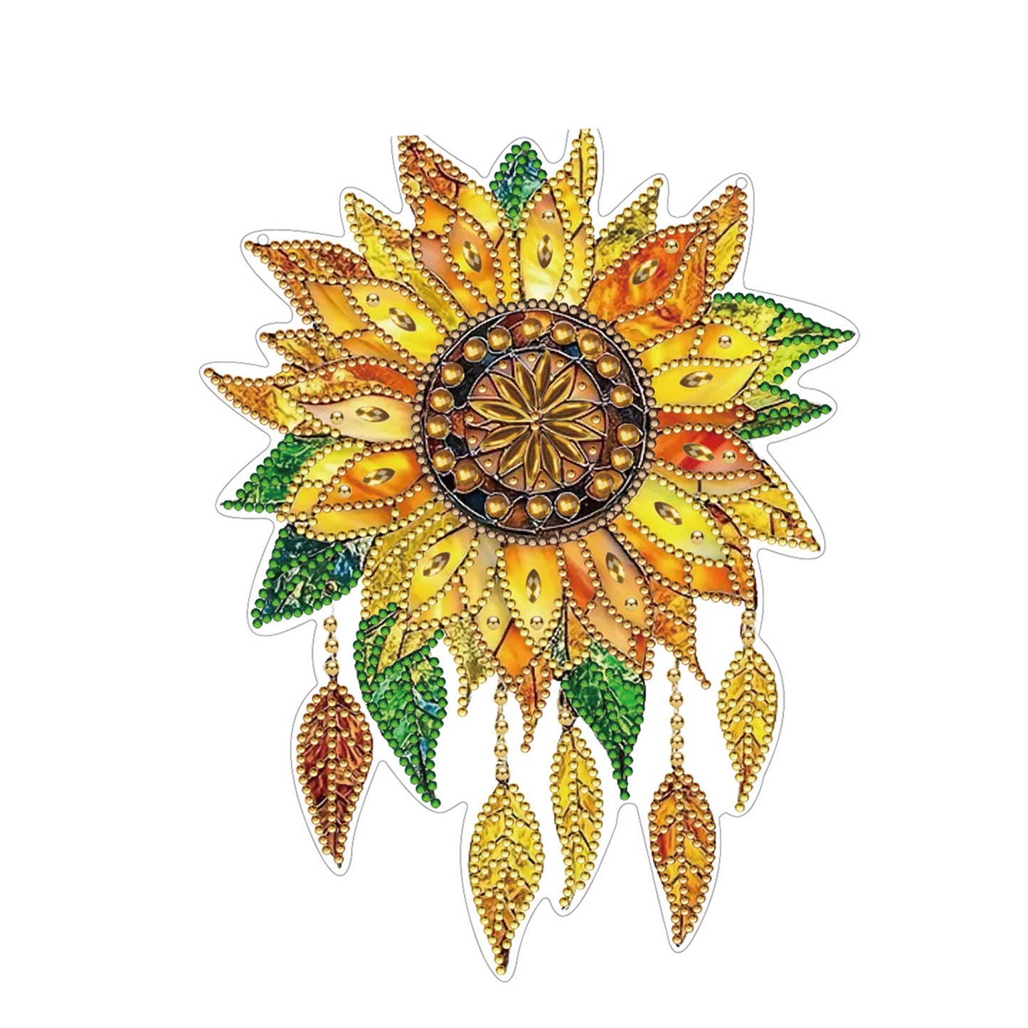 2D Flat DIY Sunflower Diamond Art Pendant Diamond Painting Set Home Wall Decor
