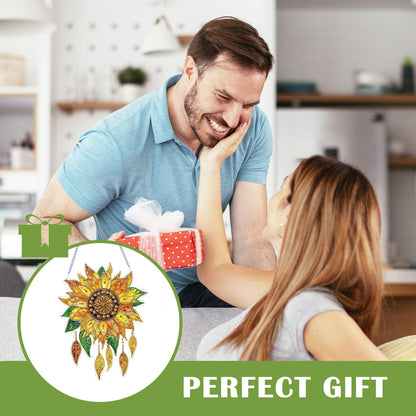 2D Flat DIY Sunflower Diamond Art Pendant Diamond Painting Set Home Wall Decor