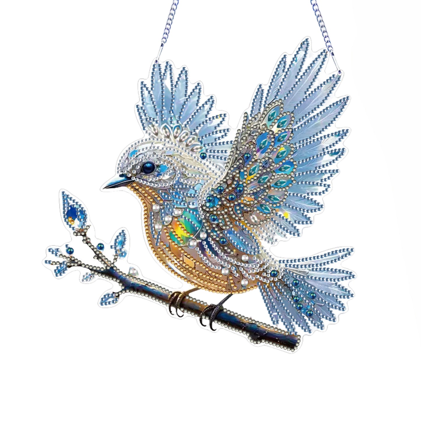 2D Flat DIY Bird Diamond Art Pendant Diamond Painting Set Home Wall Decor
