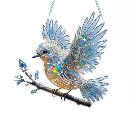 2D Flat DIY Bird Diamond Art Pendant Diamond Painting Set Home Wall Decor