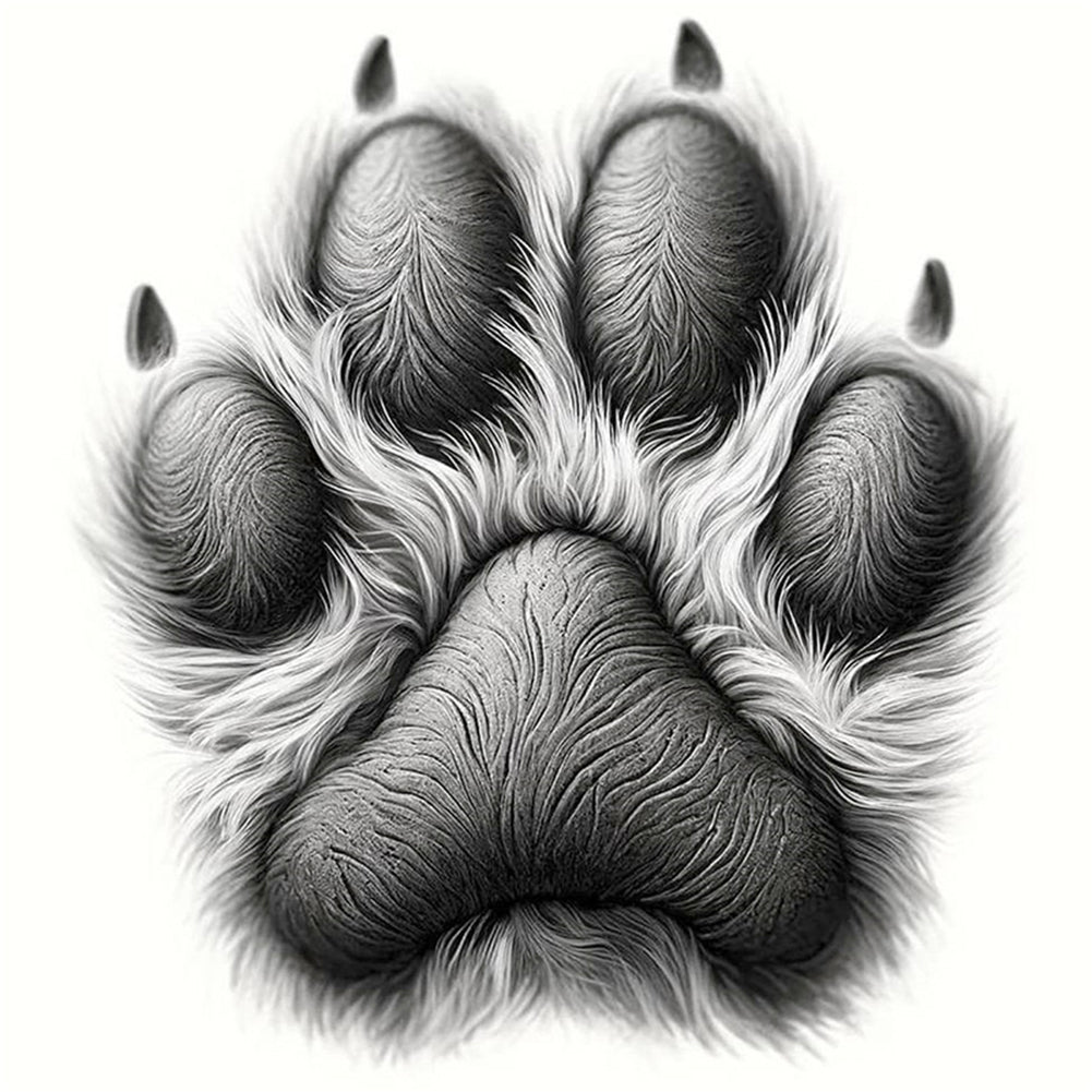 Black Cat'S Paw - 18CT Stamped Cross Stitch 20*20CM