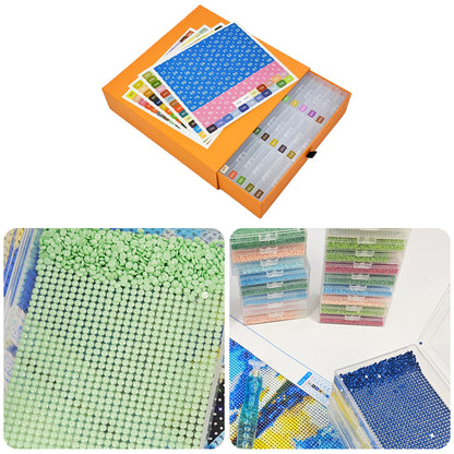 45Pcs/Set Diamond Painting Trays with Lids for Diamond Art (3)