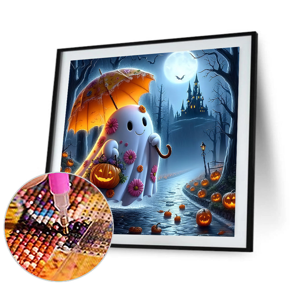 Halloween Ghost - Full Round Drill Diamond Painting 40*40CM