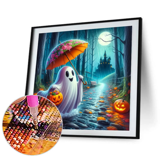 Halloween Ghost - Full Round Drill Diamond Painting 40*40CM