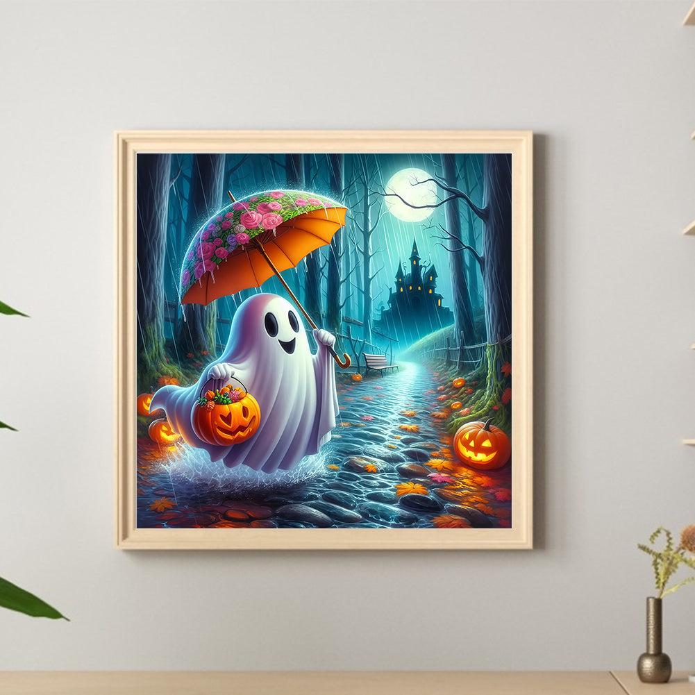 Halloween Ghost - Full Round Drill Diamond Painting 40*40CM