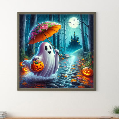Halloween Ghost - Full Round Drill Diamond Painting 40*40CM