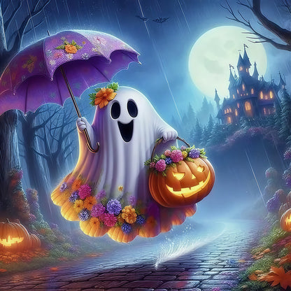 Halloween Ghost - Full Round Drill Diamond Painting 40*40CM