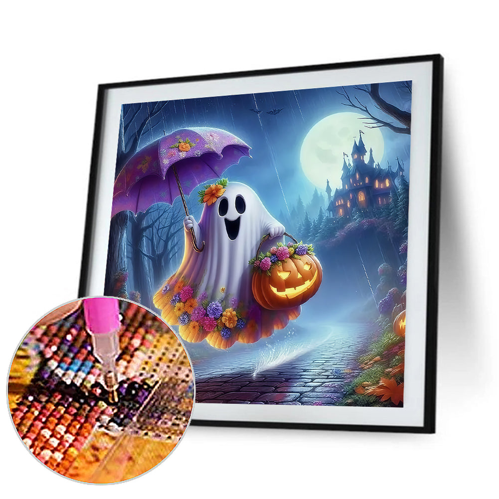 Halloween Ghost - Full Round Drill Diamond Painting 40*40CM