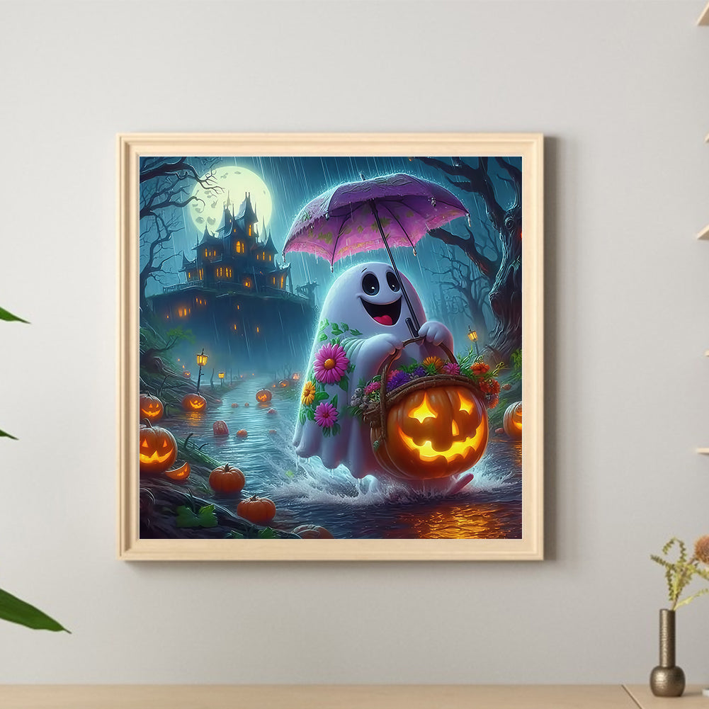 Halloween Ghost - Full Round Drill Diamond Painting 40*40CM