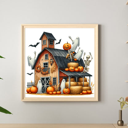 Halloween Hut - Full Round Drill Diamond Painting 40*40CM