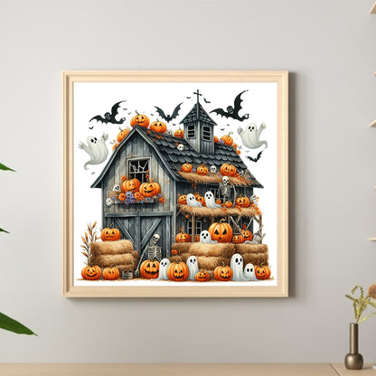 Halloween House - Full Round Drill Diamond Painting 40*40CM