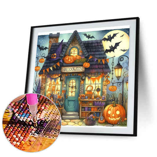 Halloween Hut - Full Round Drill Diamond Painting 40*40CM