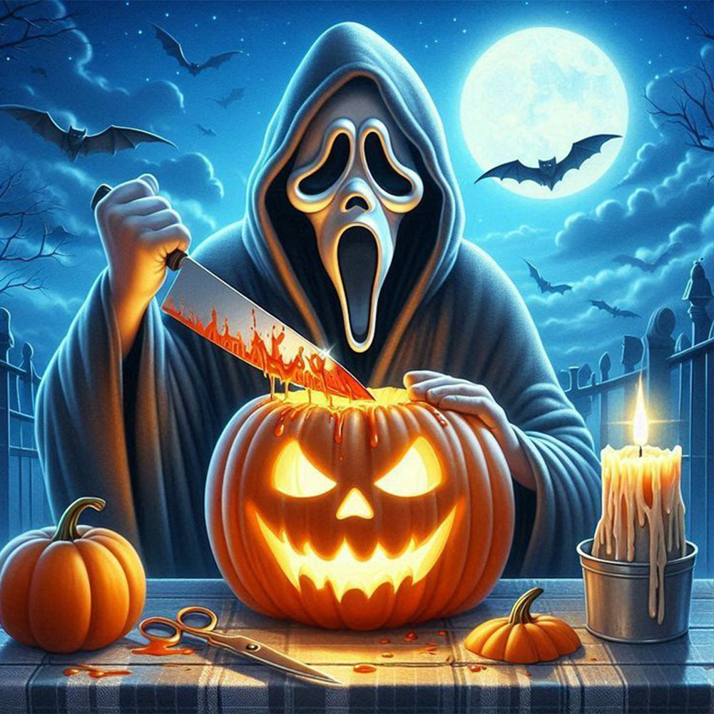 Halloween Puppet - Full Round Drill Diamond Painting 40*40CM