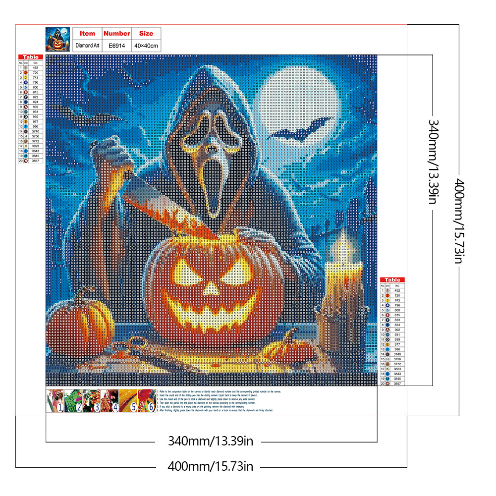Halloween Golem - Full Round Drill Diamond Painting 40*40CM