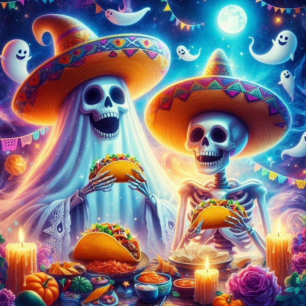 Halloween Atmosphere - Full Round Drill Diamond Painting 40*40CM