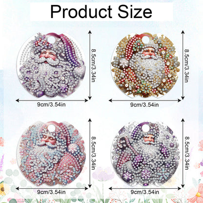 8pcs Christmas Halloween DIY Diamond Art Cup Lid Accessories Tumbler Lid Plate