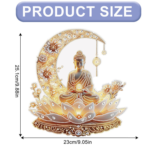 Lotus 2D Flat DIY Diamond Art Pendant Diamond Painting Set Home Wall Decoration