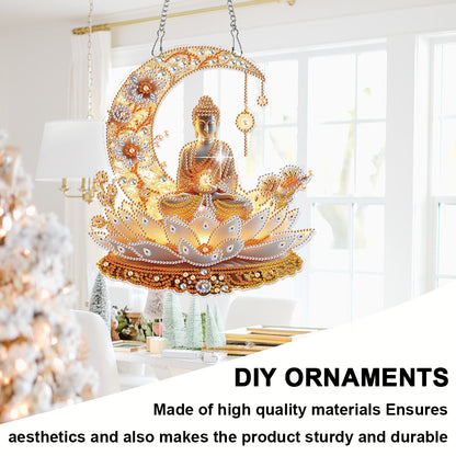 Lotus 2D Flat DIY Diamond Art Pendant Diamond Painting Set Home Wall Decoration