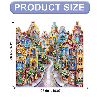 House 2D Flat DIY Diamond Art Pendant Diamond Painting Set Home Wall Decoration