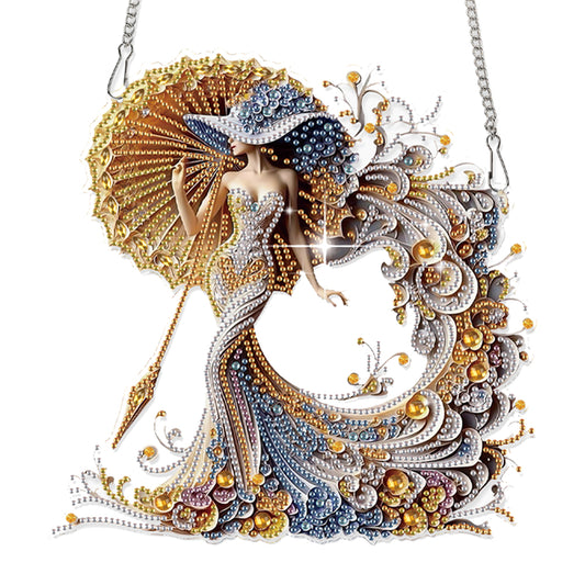 Girl 2D Flat DIY Diamond Art Pendant Diamond Painting Set Home Wall Decoration