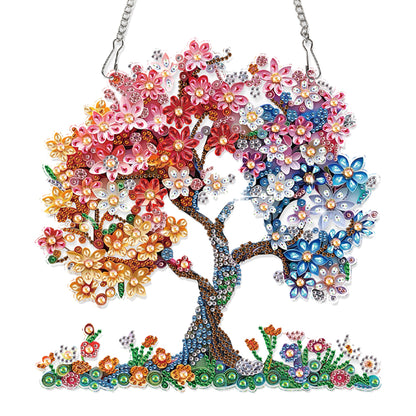 2D Flat DIY Tree of Life Diamond Art Pendant Diamond Painting Set Home Crafts