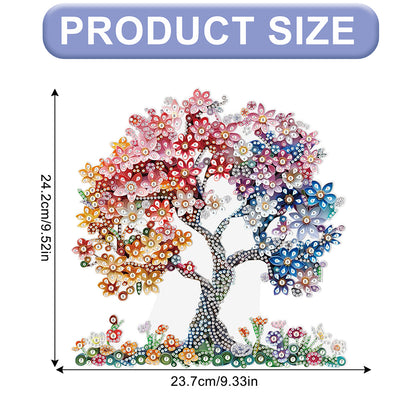2D Flat DIY Tree of Life Diamond Art Pendant Diamond Painting Set Home Crafts