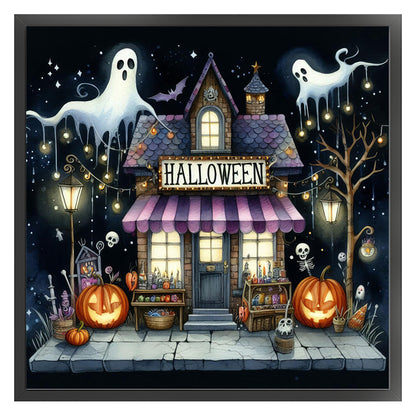 Halloween Shop - 11CT Stamped Cross Stitch 40*40CM