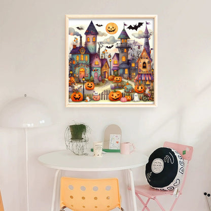 Halloween Town - 11CT Stamped Cross Stitch 40*40CM