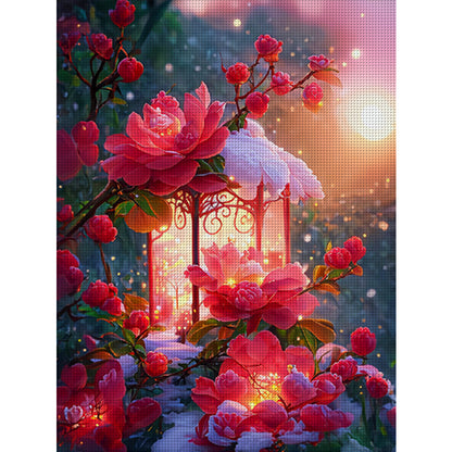 Camellia - 11CT Stamped Cross Stitch 50*68CM (Mona Lisa Brand)