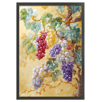 Family And Fortune Grapes - 11CT Stamped Cross Stitch 50*70CM(Mona Lisa Brand)