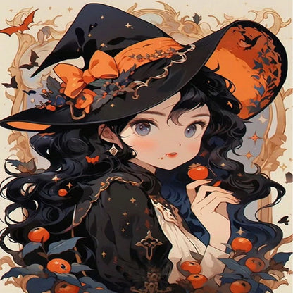 Halloween Witch - 11CT Stamped Cross Stitch 40*50CM