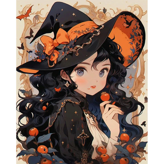 Halloween Witch - 11CT Stamped Cross Stitch 40*50CM