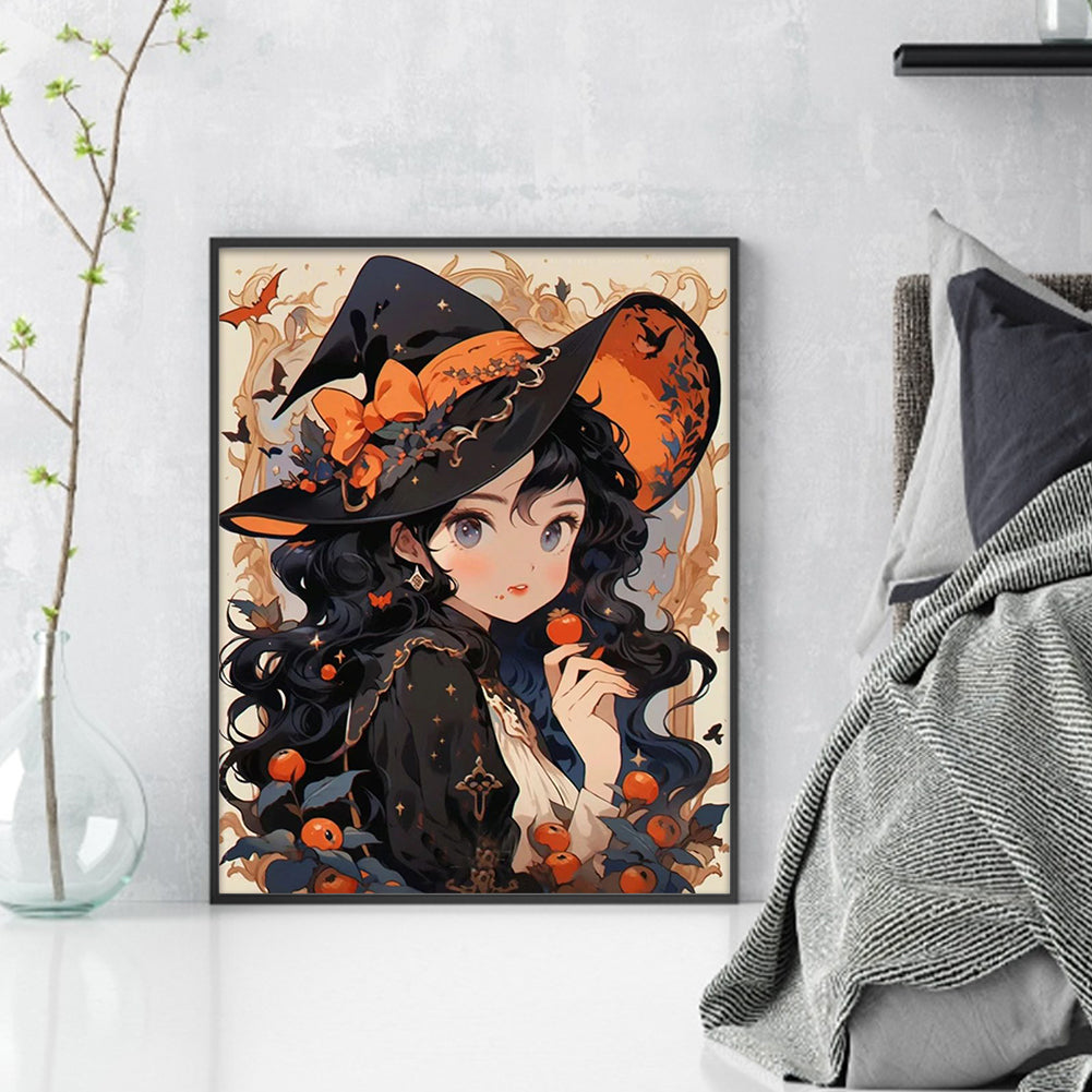 Halloween Witch - 11CT Stamped Cross Stitch 40*50CM
