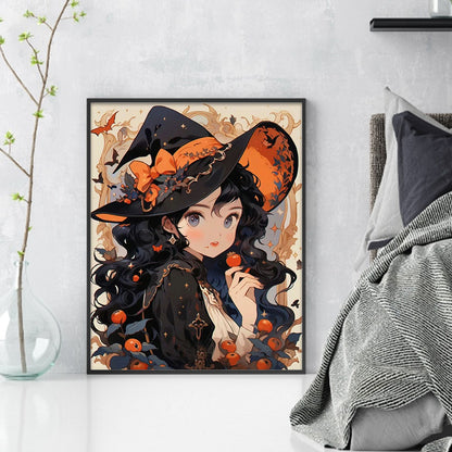 Halloween Witch - 11CT Stamped Cross Stitch 40*50CM