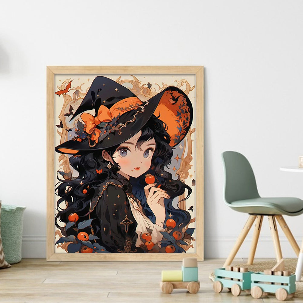 Halloween Witch - 11CT Stamped Cross Stitch 40*50CM