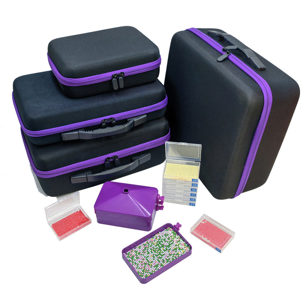 182pcs Bead Bottle Storage Handbag Diamond Painting Toolkit Bead Organizer Tool