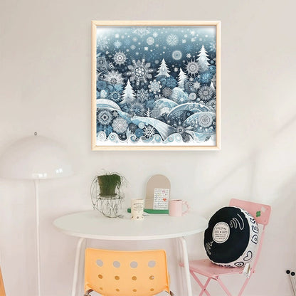 Christmas Scenery - 14CT Stamped Cross Stitch 40*40CM