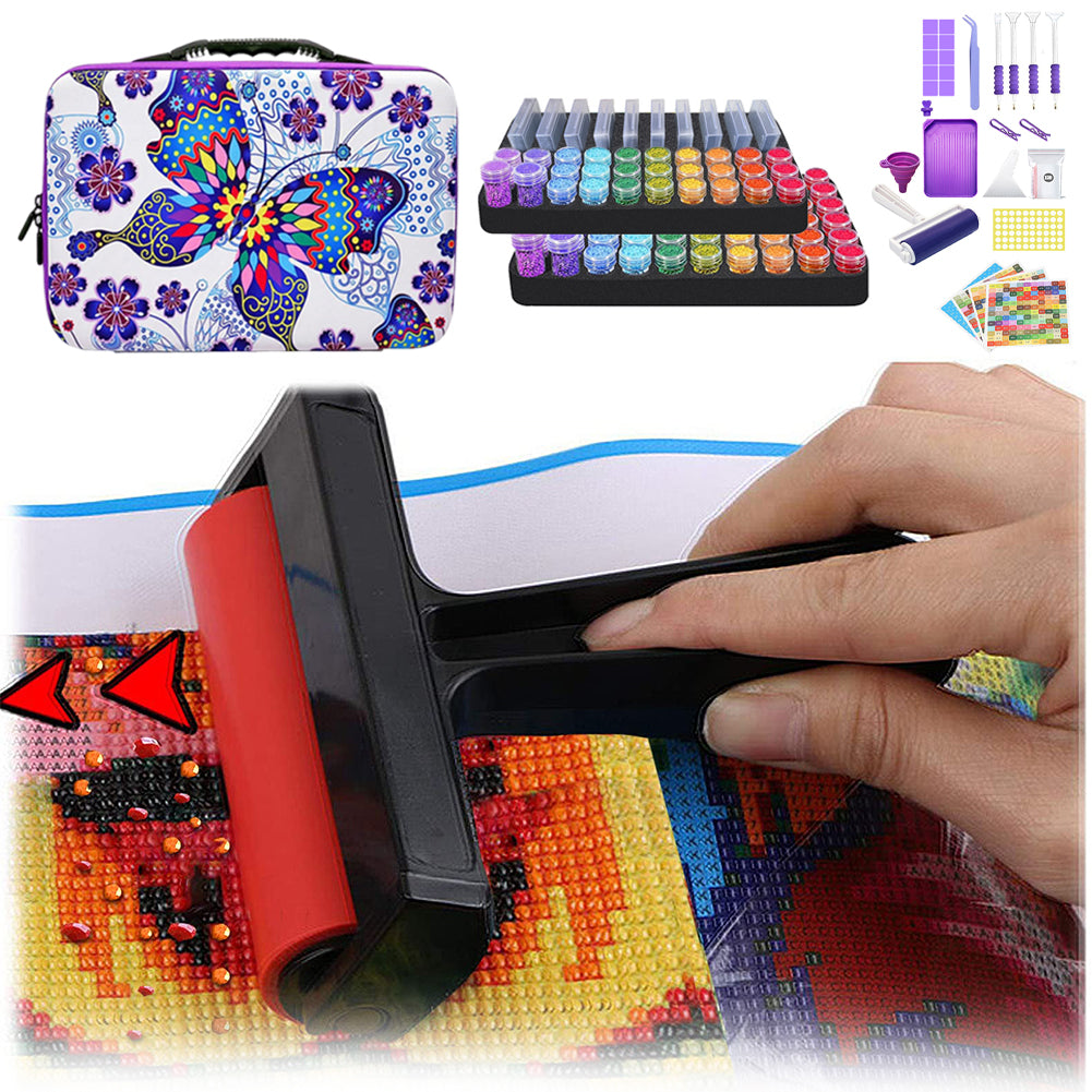 100 Grid Butterfly Diamond Painting Bead Storage Box Bead Bottle Storage Bag