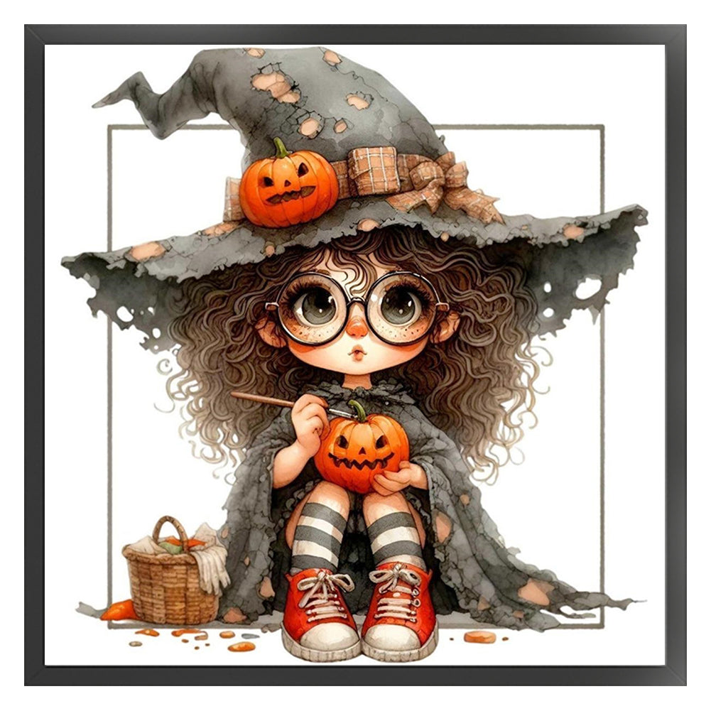 Halloween Witch - 11CT Stamped Cross Stitch 40*40CM