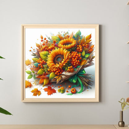 Autumn Bouquet - Full Round Drill Diamond Painting 40*40CM
