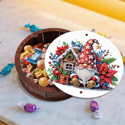 DIY Diamond Painting Storage Box Rhinestones Decorative Snack Case Kit (Gnome)