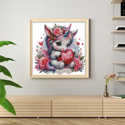 Rainbow Unicorn - 14CT Stamped Cross Stitch 65*65CM£¨Egyptian cotton£©£¨Fairy Brand £©